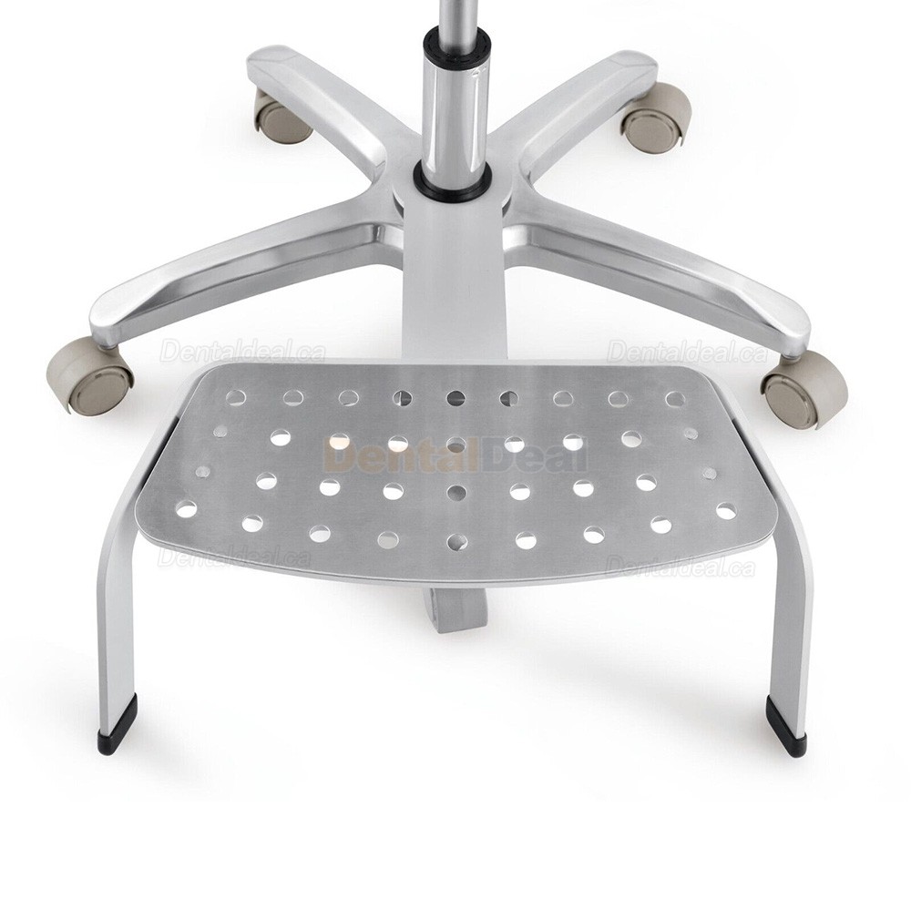 QIYUAN QY DS-PB1 Dental Operator Stool Chair Seat with Foot Base PU Leather